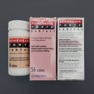 Remedeine Forte 30mg/500mg - Crescent (56 pills/box)